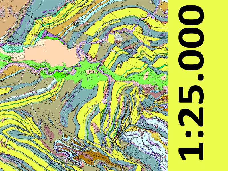 mapa geológico 1:25